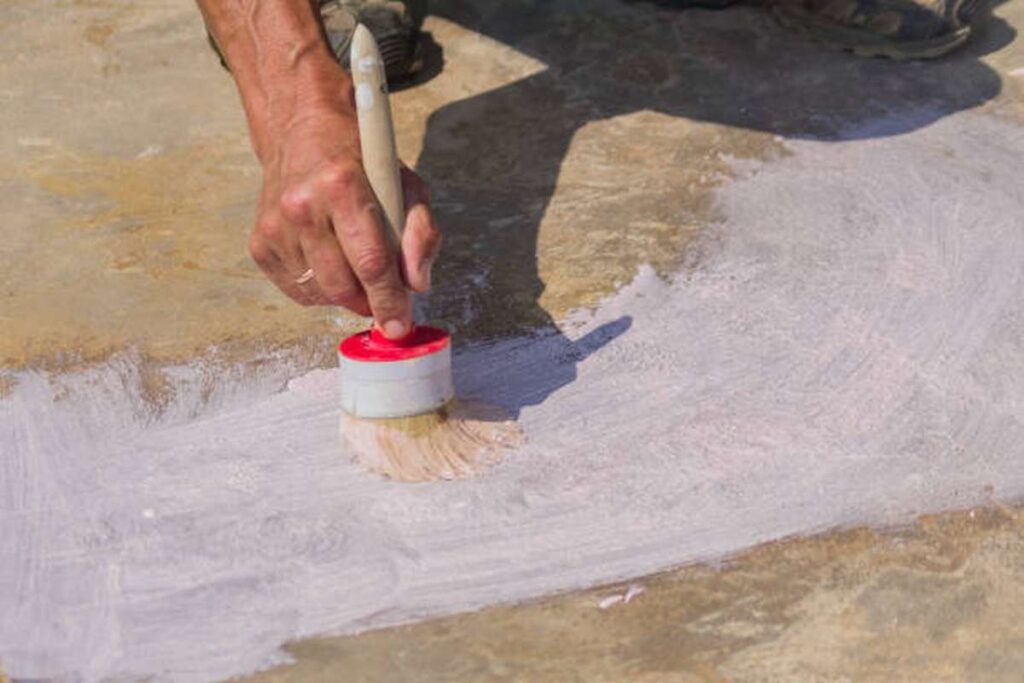 how do you waterproof concrete before tiling